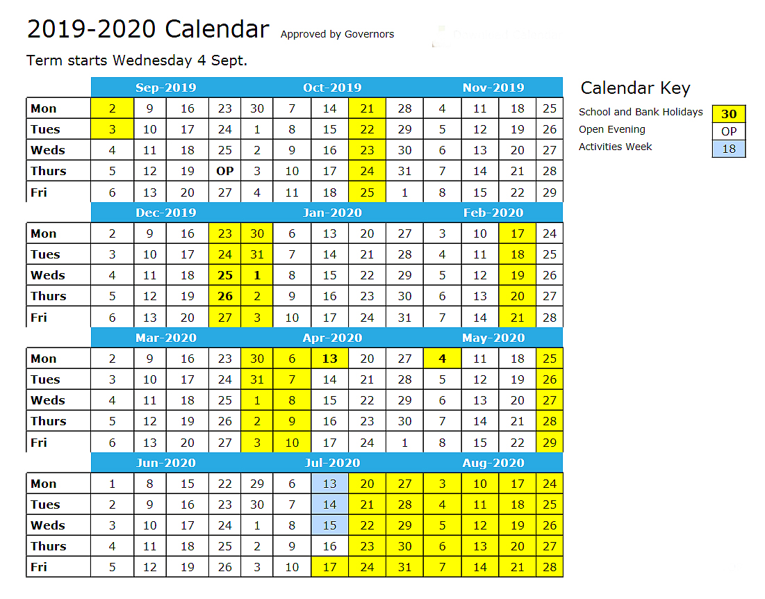 Exmouth Community College Term Dates